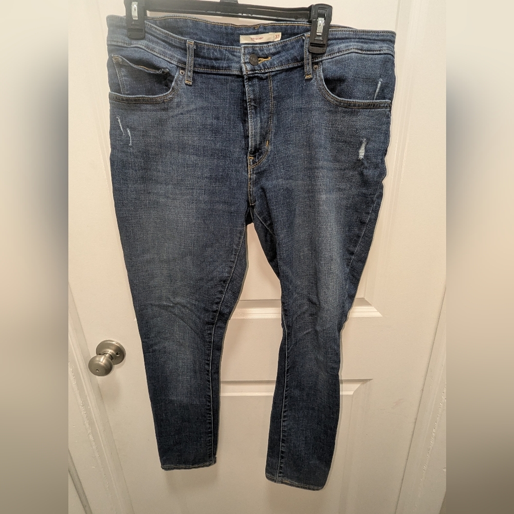 Women's Levi's 711 Size 33 Blue Jeans